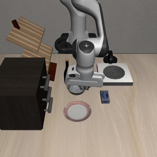 Put the bowl on the stove, frame 0043