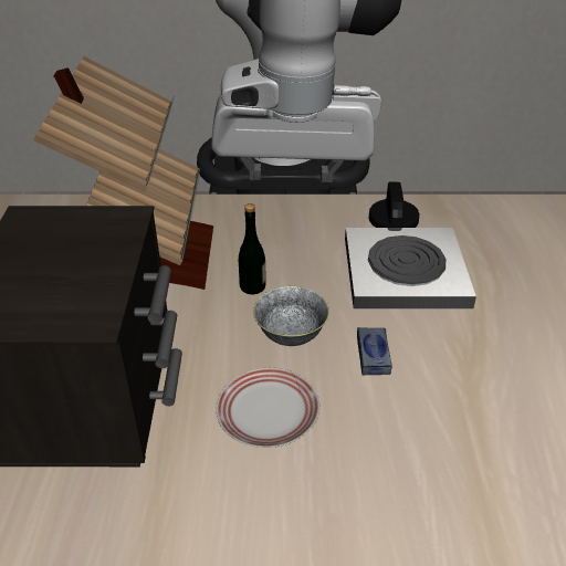 Put the bowl on the stove, frame 0014